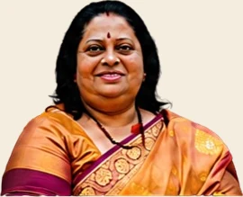 Portrait of Papiya Bhattacharya (Roy), General Secretary of the All Bengal Yogasana Sports Association, from the official championship banner.